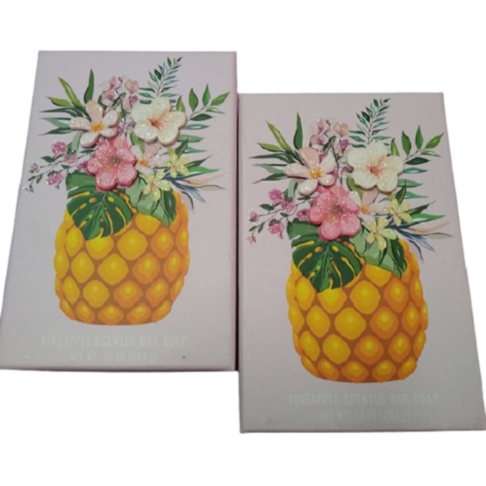 2x Boxed Pineapple 🍍 Scented Soap Bars